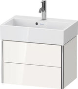 Duravit XSquare Waschtischunterbau Compact 397x584x390 mm weiß matt – wandhängend, 2 Schubkästen