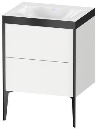 Duravit Möbelwaschtischset XVIU 600x480mm Cha ma / ta s-matt Ra 83 o HL – Viu Waschtisch mit Unterbau
