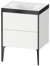 Duravit Möbelwaschtischset XVIU 600x480mm Cha ma / ta s-matt Ra 83 o HL – Viu Waschtisch mit Unterbau