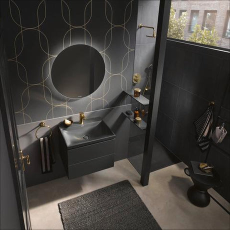 DURAVIT Handbrause MinusFlow 3-Jet D120 Rain/Pulse/Mono, Schwarz Matt – 120 mm Duschkopf mit Antikalk
