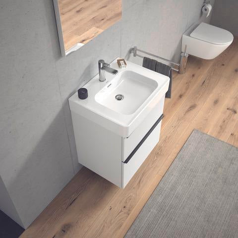 DURAVIT Soleil by Starck Möbelwaschtisch 600 mm Weiß mit Überlauf und 1 Hahnloch
