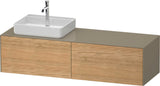 DURAVIT White Tulip Konsolen-Waschtischunterbau 1600 mm wandhängend, 2 Auszüge, weiß seidenmatt