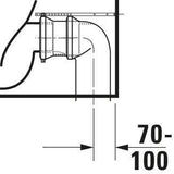 DURAVIT White Tulip Stand-WC 650 mm spülrandlos von Philippe Starck – Weiß
