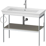 DURAVIT White Tulip Metallkonsole 984 mm von Philippe Starck – Höhenverstellbar, Weiß Seidenmatt