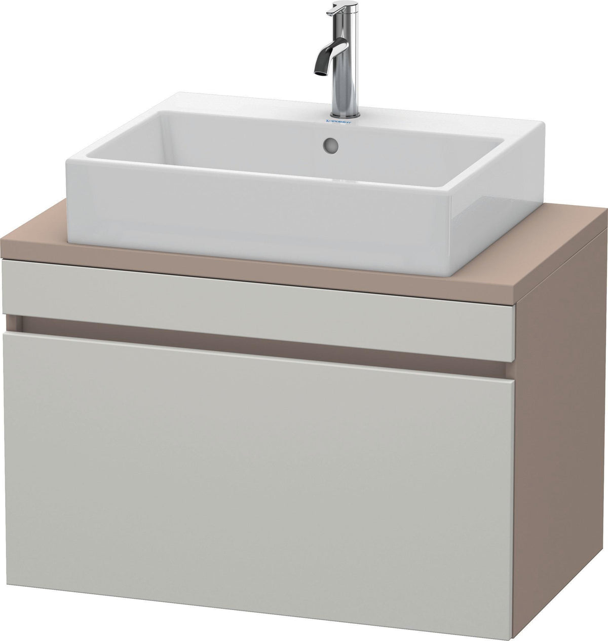 Duravit DuraStyle Waschtischunterbau 800 mm betongrau matt mit 1 Auszug und Soft-Close