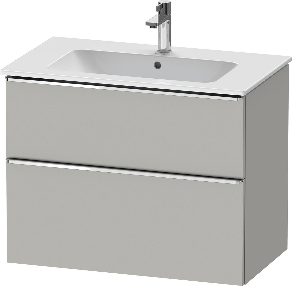 Duravit D-Neo Waschtischunterbau 810 mm betongrau matt mit Soft-Close-Auszug