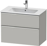 Duravit D-Neo Waschtischunterbau 810 mm betongrau matt mit Soft-Close-Auszug