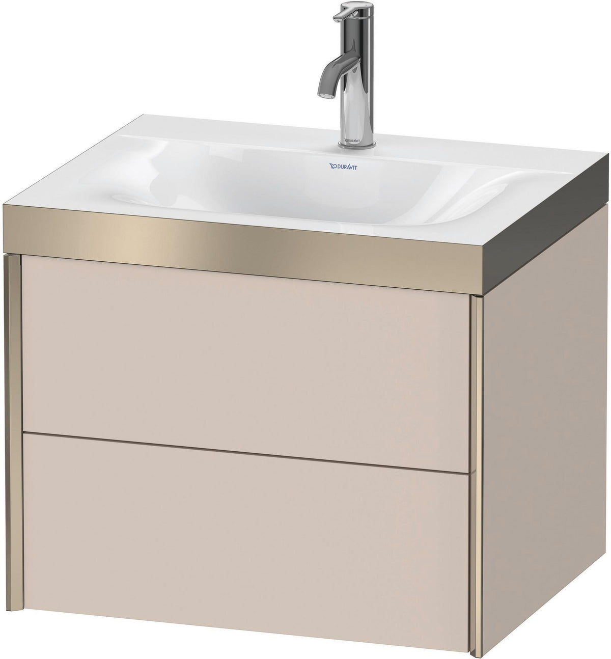 DURAVIT XViu c-bonded Waschtischunterschrank 600 mm wandhängend mit 2 Schubkästen und Push-Open