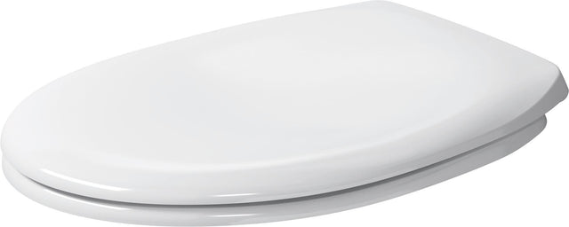 DURAVIT WC-Sitz Universal ohne Absenkautomatik, Edelstahl-Scharniere, Weiß
