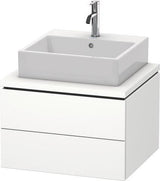 Duravit L-Cube Waschtischunterbau 620 mm taupe supermatt – 2 Schubkästen, Tip-On, wandmontiert