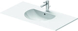 Duravit Möbelwaschtisch Darling New 1030 mm mit Überlauf und Hahnlochbank in Weiß