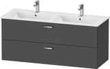 Duravit XBase Waschtischunterbau 1275 mm wandhängend mit 2 Schubkästen, Weiß Matt