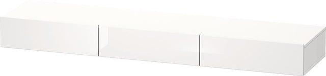 Duravit DuraStyle Schubkastenablage 1800 mm, 3 Schubkästen, Weiß Matt/Basalt Matt