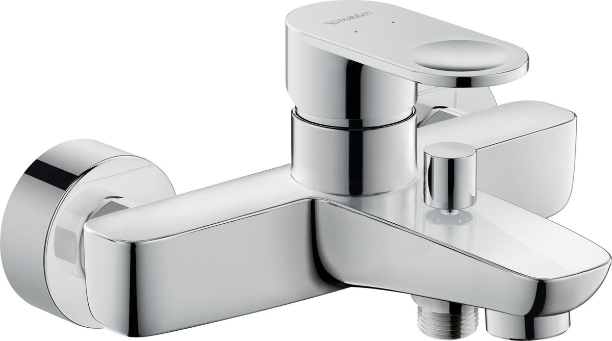DURAVIT B.3 Einhebel-Wannenmischer Aufputz – Chrom, Keramikmischsystem, 147 mm Ausladung