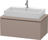 DURAVIT L-Cube Waschtischunterbau 920 mm betongrau matt mit 1 Auszug und Tip-on-Technik