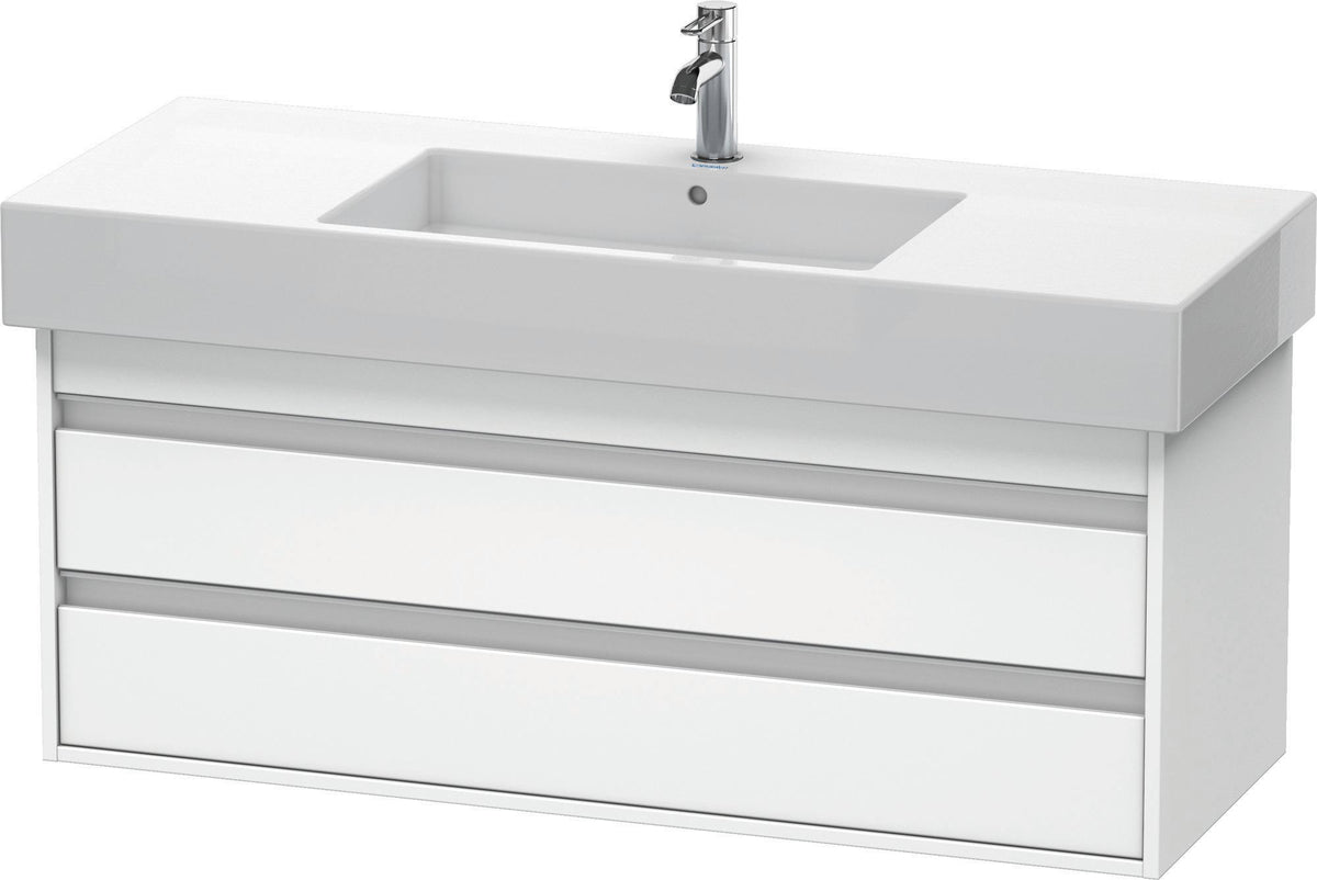 DURAVIT Ketho Waschtischunterbau wandhängend 1200 mm, 2 Schubkästen, weiß matt, für Vero 032912