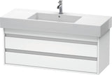 DURAVIT Ketho Waschtischunterbau wandhängend 1200 mm, 2 Schubkästen, weiß matt, für Vero 032912