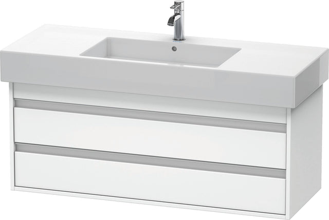 DURAVIT Ketho Waschtischunterbau wandhängend 1200 mm, 2 Schubkästen, weiß matt, für Vero 032912