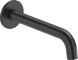 DURAVIT No.1 Wanneneinlauf 198mm, Rosette rund, Schwarz Matt – Wandmontage, Messing