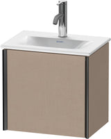 DURAVIT XViu Waschtischunterbau 397 mm wandhängend, 1 Tür rechts, schwarz matt/basalt matt