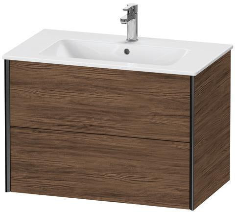 Duravit XVIU Waschtischunterbau 810 mm mit 2 Schubkästen in Stone Grey Matt