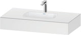 DURAVIT Qatego Einbauwaschtisch mit Konsole 800x550mm Weiß Hochglanz – Studio F. A. Porsche