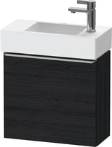 DURAVIT D-Neo Waschtischunterbau 484 mm Eiche Schwarz Matt, 1 Tür, Bronze Griff