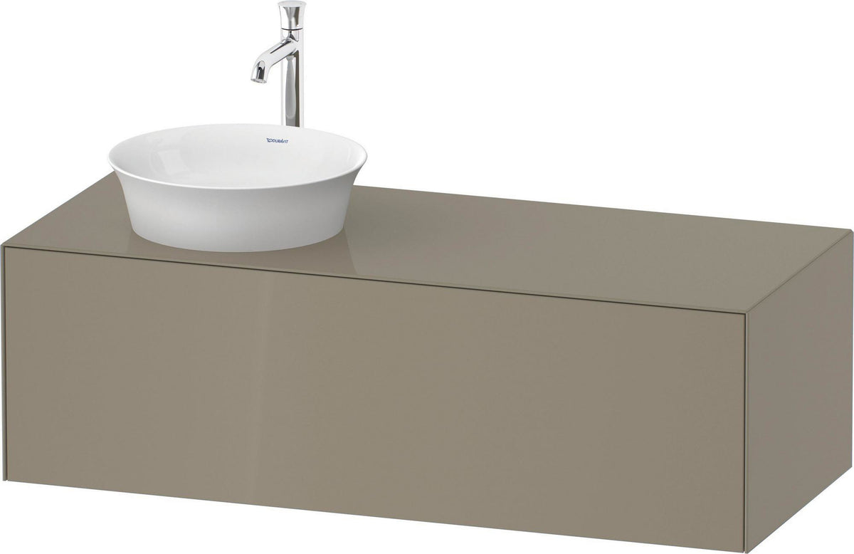 DURAVIT White Tulip Waschtischunterbau 1300 mm graphit seidenmatt mit LED-Innenbeleuchtung und Tip-On-Technik