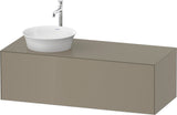 DURAVIT White Tulip Waschtischunterbau 1300 mm graphit seidenmatt mit LED-Innenbeleuchtung und Tip-On-Technik