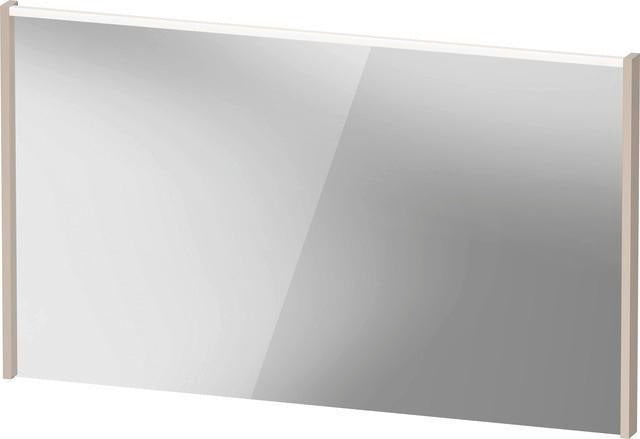DURAVIT D-Code Spiegel 1200x700 mm mit LED-Beleuchtung, Basalt Matt – Wandhängend
