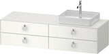 DURAVIT White Tulip Konsolenwaschtischunterbau 1600 mm mit 4 Schubkästen & LED-Innenbeleuchtung