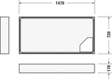 DURAVIT D-Code Duschwanne 1100x750x85 mm Weiß Sanitäracryl Rechteckig
