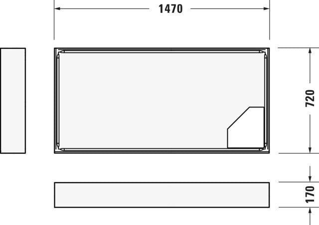 DURAVIT D-Code Duschwanne 1100x750x85 mm Weiß Sanitäracryl mit Antislip – Rechteckig
