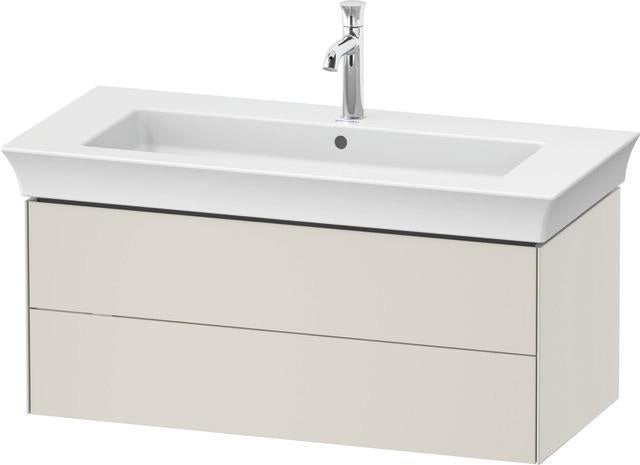 DURAVIT White Tulip Waschtischunterbau 984 mm, 2 Schubkästen, weiß seidenmatt
