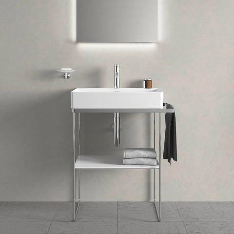 DURAVIT DuraSquare Metallkonsole höhenverstellbar mit Handtuchhalter links/rechts Chrom