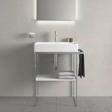 DURAVIT DuraSquare Metallkonsole höhenverstellbar mit Handtuchhalter links/rechts Chrom