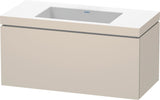 DURAVIT L-Cube c-bonded Waschtischset 1000 mm wandhängend mit Tip-on Technik und Soft-Close