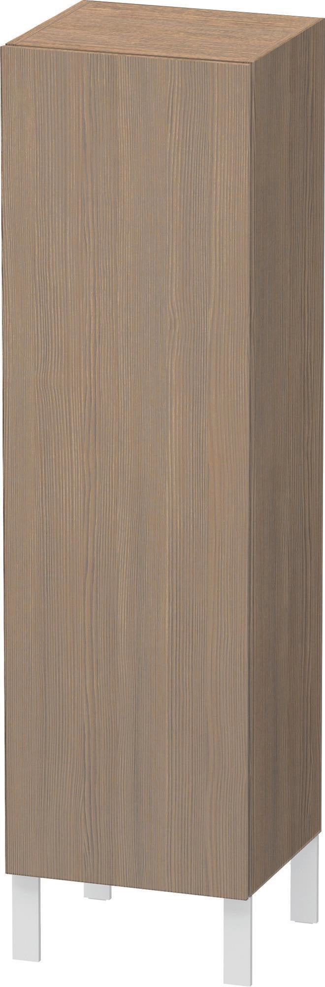 Duravit Halbhochschrank L-Cube 363x400x1320mm 1 Tür links, Amerikanisch Nussbaum
