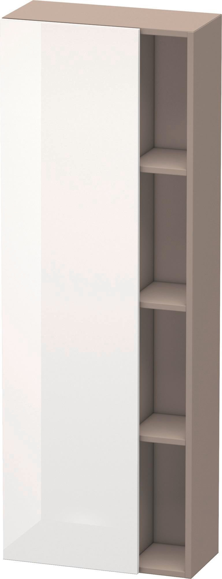 DURAVIT DuraStyle Hochschrank 1400 mm, 1 Tür links, weiß matt – wandhängend mit Soft-Close