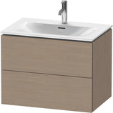 DURAVIT L-Cube Waschtischunterbau wandhängend 720 mm weiß matt mit 2 Schubkästen und Tip-On-Technik