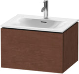Duravit L-Cube Waschtischunterbau 620 mm weiß matt, 1 Auszug, wandhängend, Tip-On