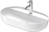 Duravit Luv Aufsatzbecken 700 mm, geschliffen, mit Hahnloch, ohne Überlauf, weiß, WonderGliss