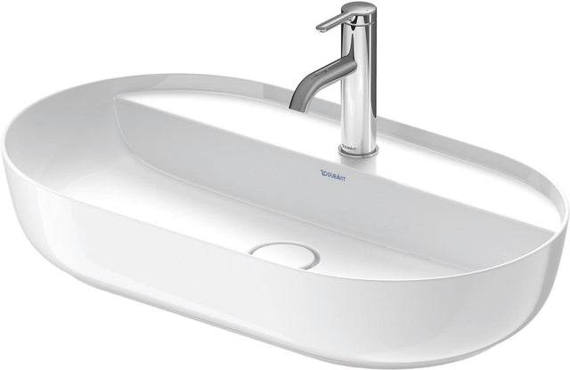 Duravit Luv Aufsatzbecken 700 mm, geschliffen, mit Hahnloch, ohne Überlauf, weiß, WonderGliss