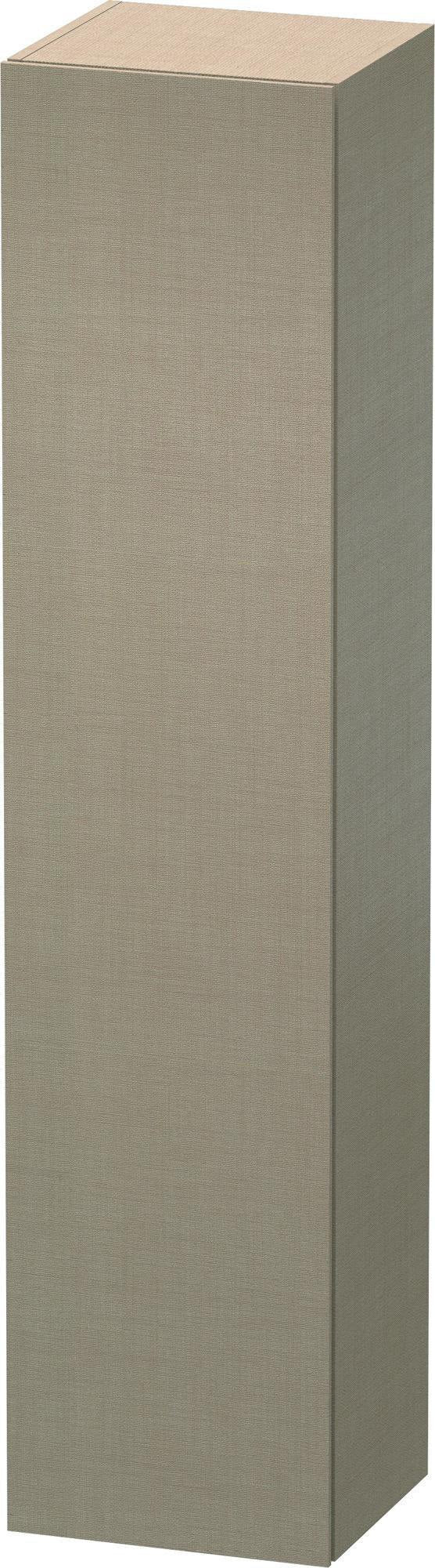 Duravit L-Cube Hochschrank 363x400x1760mm, 1 Tür links, Leinen – Wandhängend mit Soft-Close