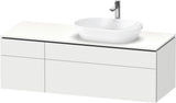 Duravit L-Cube Waschtischunterbau 1420 mm Taupe supermatt mit Tip-on und Soft-Close