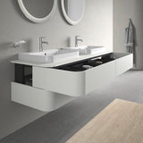 DURAVIT Aufsatzbecken Happy D.2 Plus 600 mm Weiß mit Überlauf und Hahnlochbank