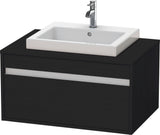 Duravit Ketho Waschtischunterbau 800 mm wandhängend, 1 Auszug, weiß matt – für Einbauwaschtisch