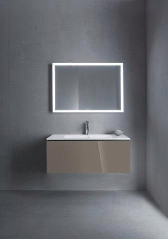 DURAVIT ME by Starck Möbelwaschtisch 1030 mm Weiß Seidenmatt mit Überlauf und 1 Hahnloch