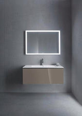 DURAVIT ME by Starck Möbelwaschtisch 1030 mm Weiß Seidenmatt mit Überlauf und 1 Hahnloch