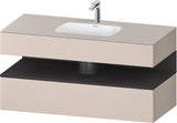 DURAVIT Qatego Studio F. A. Porsche Einbauwaschtisch mit Konsolenwaschtischunterbau 1200 mm Weiß Matt